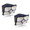 40 LEDs Wide Angle Wall Lamp 10M Sensoring Distance 120 Degree Sensoring Angle 150 Lumen 4 Luminescent Surfaces