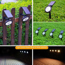 DC 5.5V Solar Powered Energy 9 LEDs Outdoor Spot Lawn Lamp Wall Monuted Seneitive Sensor Light(White and Warm White Light)