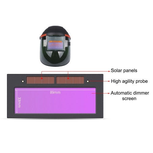 Solar Power Auto Darkening Welding Mask/Helmet/welder Cap