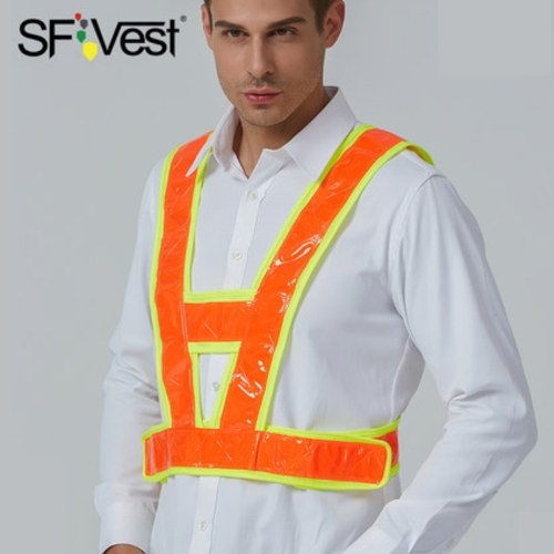 SFVest  High Visibility Reflective Vest Reflective Safety Strap Vests