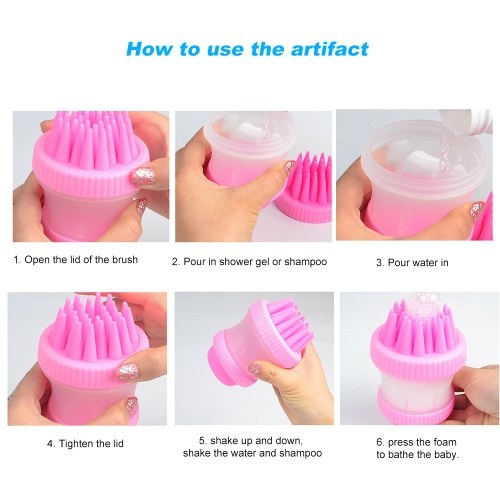 Dog Cat Bath Brush Comb Cleaning Bath Massage Pet SPA Brush Shower Grooming Multifunction Silicone Pet Bath Tools