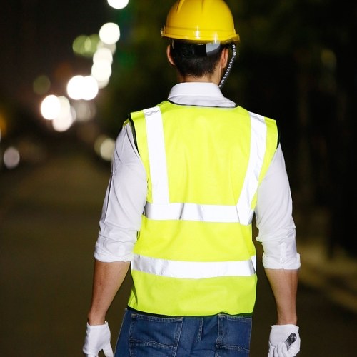 Reflective Vest High Visibility Unisex Workwear Night Riding Running Reflective Safety Warning Vest