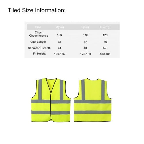 Reflective Vest High Visibility Unisex Workwear Night Riding Running Reflective Safety Warning Vest