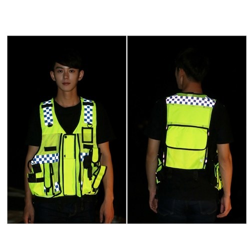 High Visibility Reflective Men Women Breathable Safety Vest