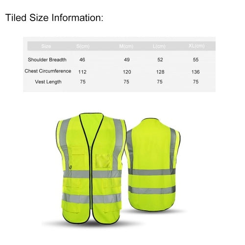 120055 Reflective Safety Vest High Visibility Safety Vest