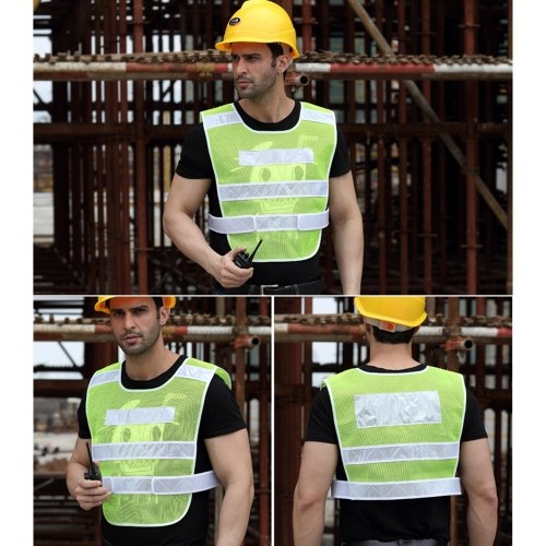 Safety Reflective Vest for Running Jogging Cycling Stay Visible Motorcycle Reflective Vest Adjustable Vest