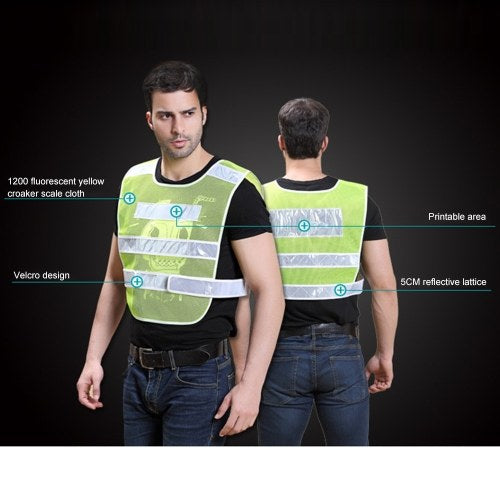 Safety Reflective Vest for Running Jogging Cycling Stay Visible Motorcycle Reflective Vest Adjustable Vest