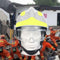 F2 Emergency Rescue Helmet Fire Fighter Safety Helmets Workplace Fire Protection Hard Hat with Headlamp & Goggles Protective Anti-impact Heat-resistant Helmet