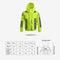 Safety Rain Jacket Waterproof Reflective High Visibility with Detachable Hood Safety Raincoat Traffic Jacket for Adult Yellow Size 3XL