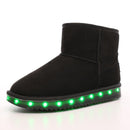 LED Fleece Snow Boots - Black