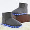 LED Fleece Snow Boots - Gray