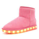 LED Fleece Snow Boots - Pink