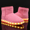 LED Fleece Snow Boots - Pink