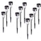 10Pcs Premium LED Solar Garden Light - White