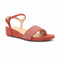 Ladies Diamante Sandals - Coral