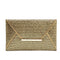 Ladies Envelope Clutch Bag - Gold