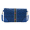 Lady Openwork Embroidery Hand Bag - Blue