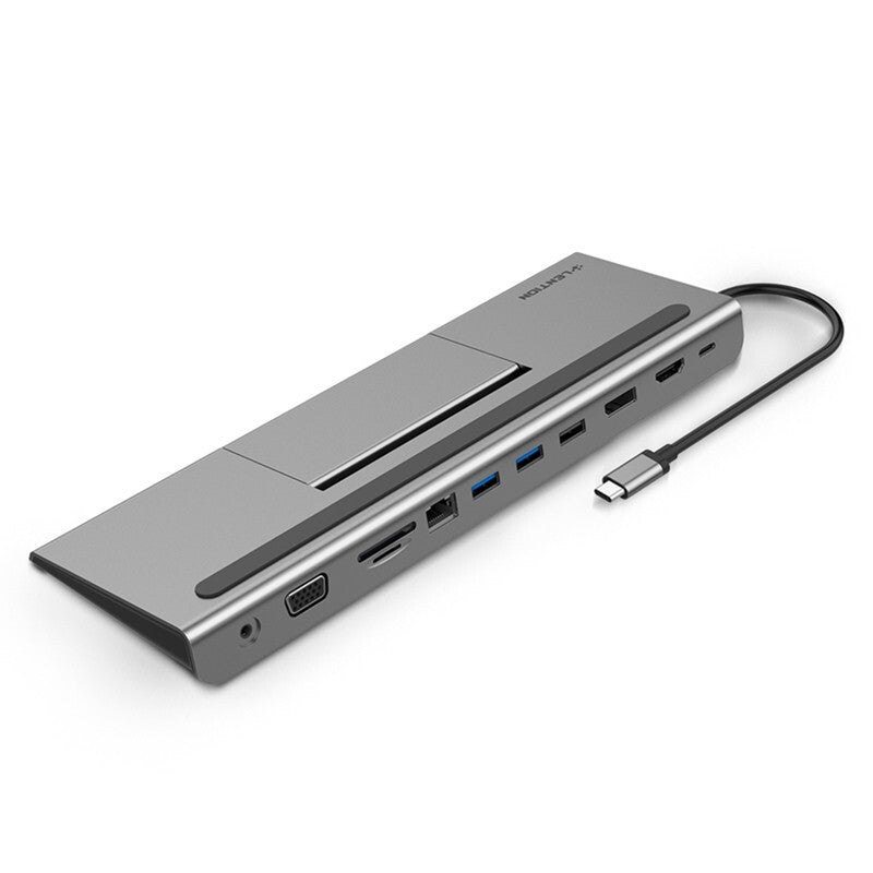 Lention Premium Docking Station USB C Hub - Space Grey