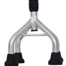 Lightweight Adjustable Four Claw Crutches - Silver