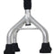 Lightweight Adjustable Four Claw Crutches - Silver