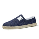 Linen Beanie Canvas Shoes - Blue