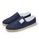 Linen Beanie Canvas Shoes - Blue