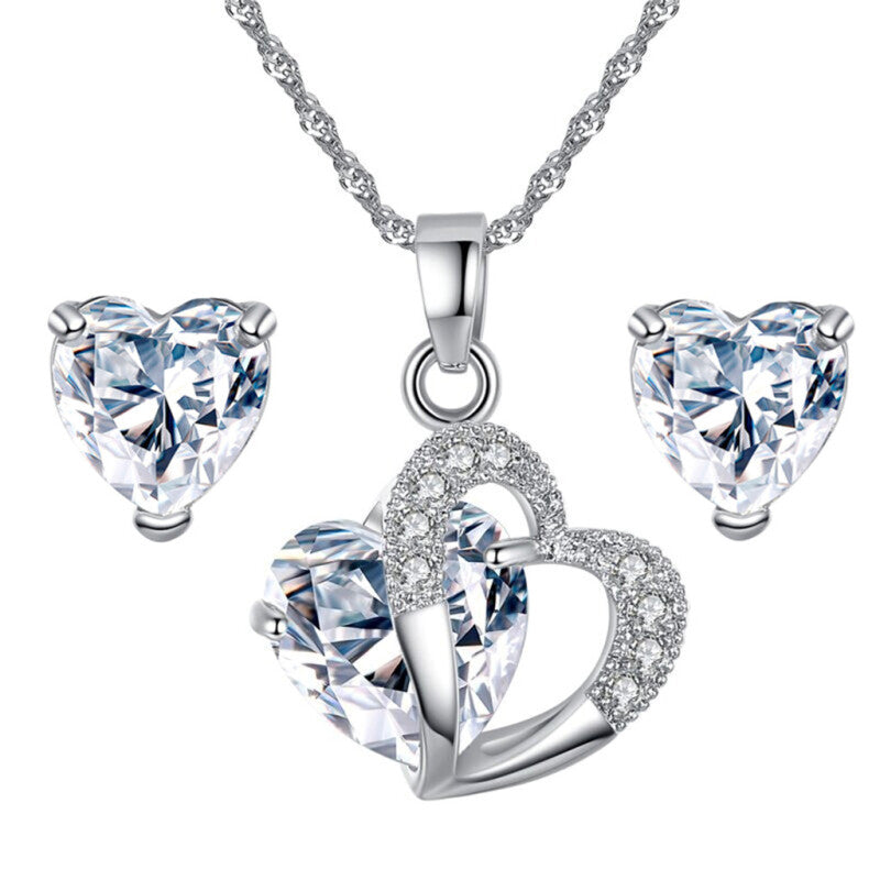 Love Premium Wedding Jewelry Set - White