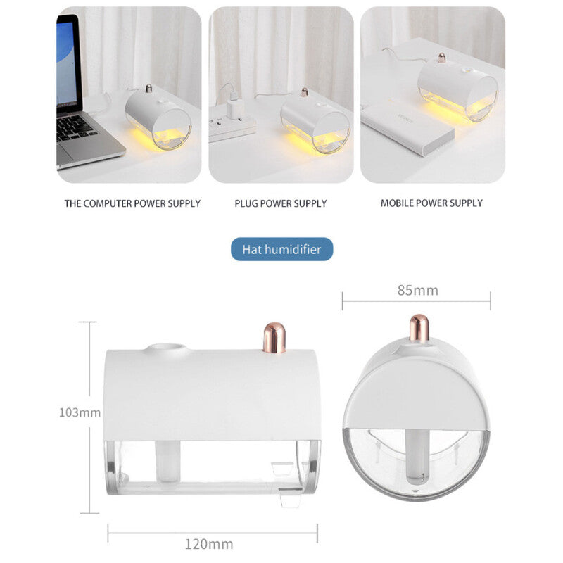 Luminous Boat Humidifier - White