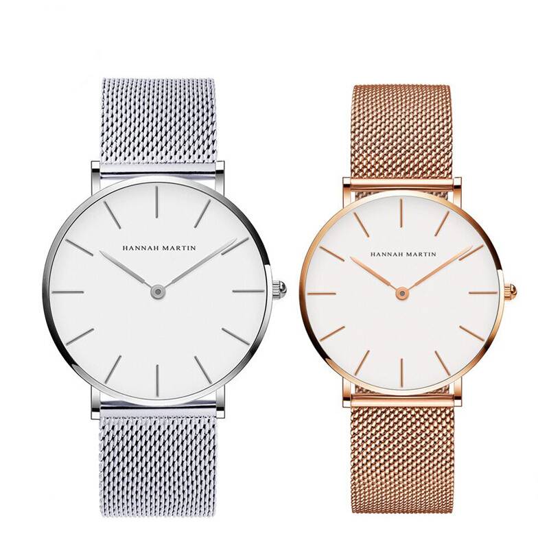 Luxury Premium Couple Wrist Watches - Silver&Gold