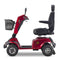 M13 800W 31 Miles Double Seat 4-Wheel Electric Scooter - Red