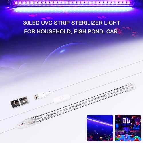 Ultraviolet Disinfection Lamp Germicidal Lamp Strip Household Germicidal USB Charging 30LED Sterilizer