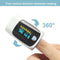 Fingertip Pulse Oximeter Mini SpO2 Monitor Oxygen Saturation Monitor Pulse Rate Measuring Gauge Device with Digital Display