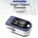 Portable Fingertip Oximeter L-ED Display Blood Oxygen Pulse Rate Monitor for Family Travel (Blue)