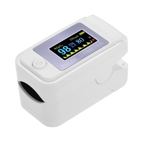 Mini Fingertip Pulse Oximeter Pulse Rate Blood Oxygen Saturation Monitor Clear OLED Display for Home Use