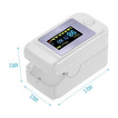 Mini Fingertip Pulse Oximeter Pulse Rate Blood Oxygen Saturation Monitor Clear OLED Display for Home Use