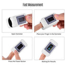 Mini Fingertip Pulse Oximeter Pulse Rate Blood Oxygen Saturation Monitor Clear OLED Display for Home Use