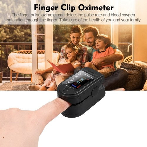 Digital Fingertip Pulse Oximeter Blood Oxygen Sensor Saturation LCD Mini SpO2 Monitor Pulse Rate Measurement Meter for Home Sports Travel