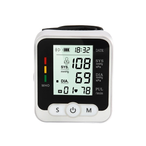 Automatic Wrist Blood Pressure Monitor, Digital Blood Pressure Machine