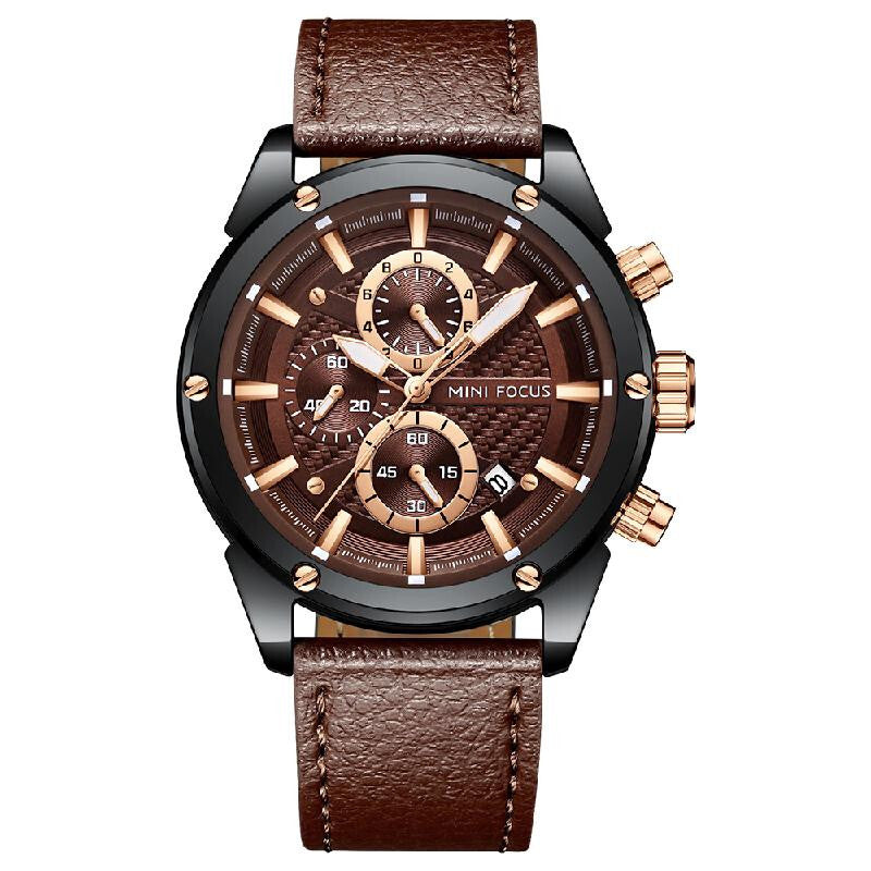 MF0161G Premium Men's Quartz Watch - Brown