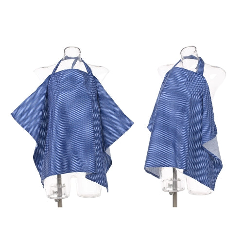 Cotton Infant Baby Nursing Cover Mother Breastfeeding Apron Baby Car Canopy Light Blue