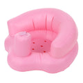 Inflatable Baby Chair Portable Kids Sofa Safety Training seat Pushchair for Playing Bathing Floor Beach Poolside PVC Pink