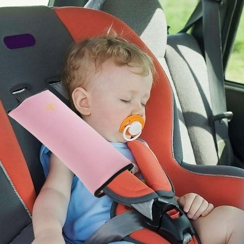 Kids Seat Belt Pillow Adjust Vehicle Shoulder Pad Car Safety Belt Covers Protect Cushion Yellow