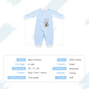 Baby Romper Unisex 100% Cotton Babysuit Baby Clothes Playsuit Long Sleeve Rabbit Print Spring Summer Autumn For Newborn   Infant Baby Girl Boy Blue 6-9M