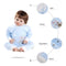 Baby Romper Unisex 100% Cotton Babysuit Baby Clothes Playsuit Long Sleeve Rabbit Print Spring Summer Autumn For Newborn   Infant Baby Girl Boy Blue 6-9M