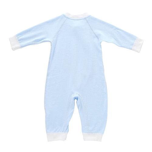 Baby Romper Unisex 100% Cotton Babysuit Baby Clothes Playsuit Long Sleeve Rabbit Print Spring Summer Autumn For Newborn   Infant Baby Girl Boy Blue 6-9M