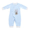 Baby Romper Unisex 100% Cotton Babysuit Baby Clothes Playsuit Long Sleeve Rabbit Print Spring Summer Autumn For Newborn   Infant Baby Girl Boy Blue 6-9M