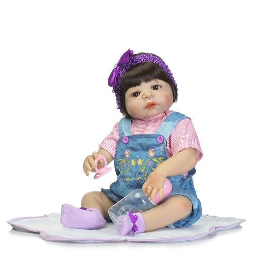 22in Reborn Baby Rebirth Doll Kids Gift All Silica Gel Girl