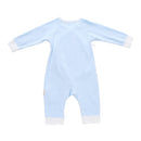 Baby Romper Unisex 100% Cotton Babysuit Baby Clothes Long Sleeve Playsuit Spring Summer Autumn For Newborn Infant Baby Girl Boy Blue 0-6M