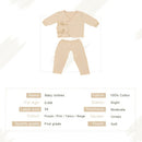 Baby Sweater Suit 2pcs Unisex 100% Cotton Baby Outfits Clothes Long Sleeve Long Pants Spring Summer Autumn Winter For Newborn Infant Baby Girl Boy Pink 0-6M