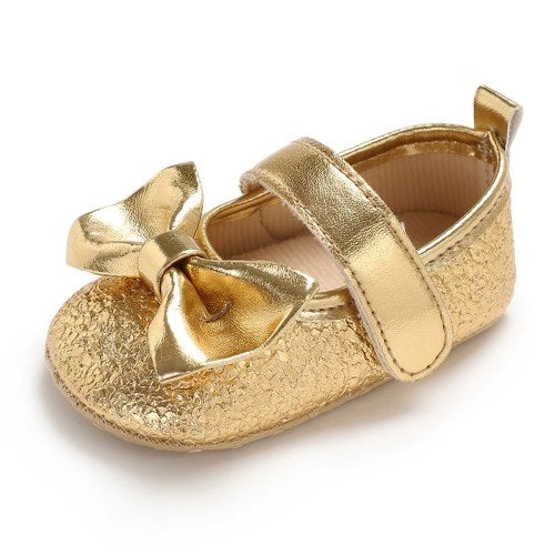 Newborn Baby Girls Shoes PU Leather Soft Sole Non-Slip